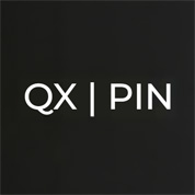 QX PIN logo with a modern design featuring the letters QX and PIN on a black background showcasing a sleek visual style ideal for 16 year olds