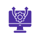 graphic of a computer monitor displaying a brain with circuits representing 11 innovative technology concepts